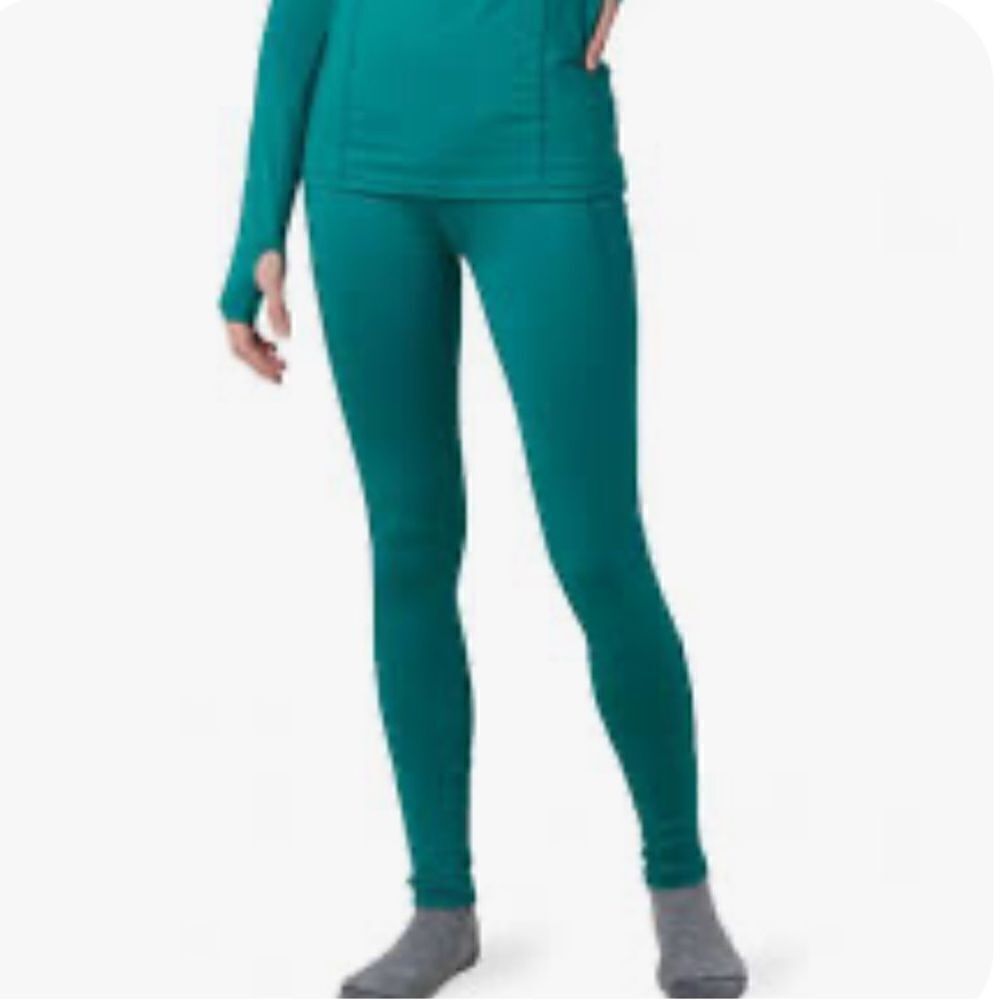 WOMEN’S GREEN STOIC BASELAYER PANTS SIZE SMALL